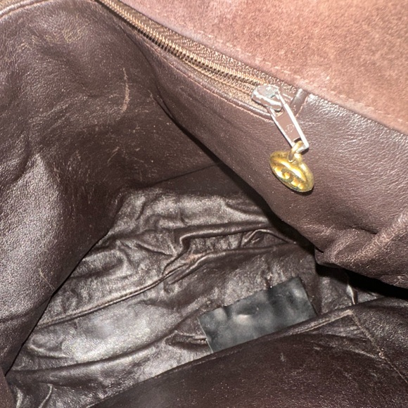 CHANEL Dark Brown Quilted Tote with Gold Chain - Picture 13 of 16